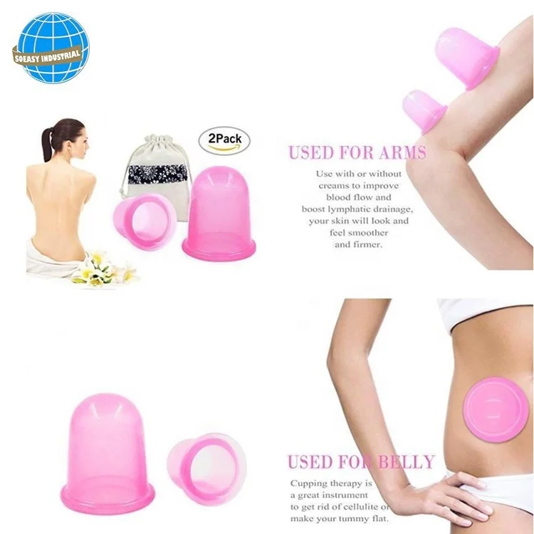 
Silicone Anti Cellulite silicone suction cup massage Body Facial Cup 