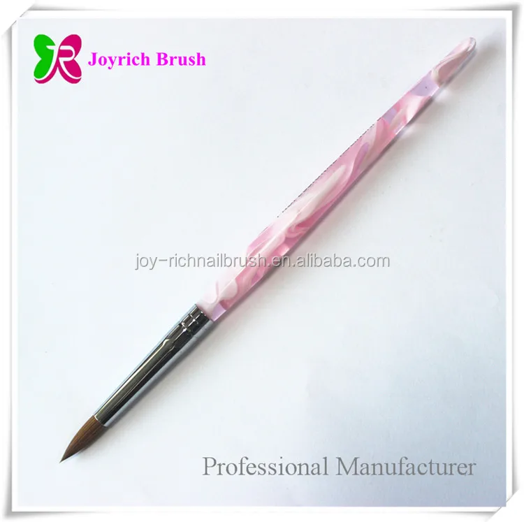 Marbling Blue Acrylic Nail Art Brush Professional Flower 3D Drawing Pen