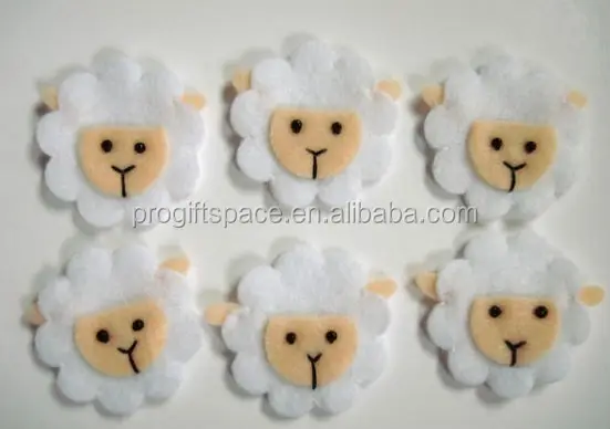 
 Горячая Распродажа, высокое качество, новые товары ручной работы, прочная ткань, войлок, Овечья игрушка, наклейка, лидер продаж на alibaba express  