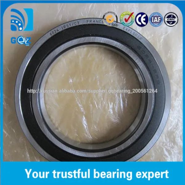 Глубокопазный Шарикоподшипник 6024 2RS1 C3