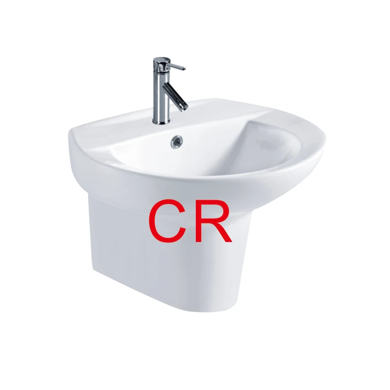 hotel washing basin wall hung wash basin semi pedestal basin