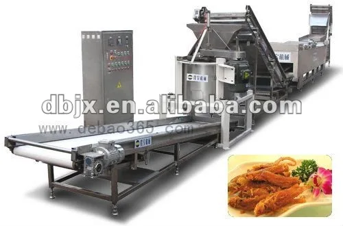 fried fish making machine breaded fish frying machine