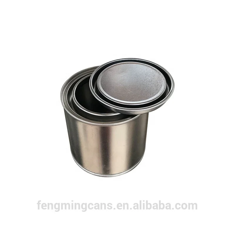 
250ML empty small paint tin cans with lids for glue canning 