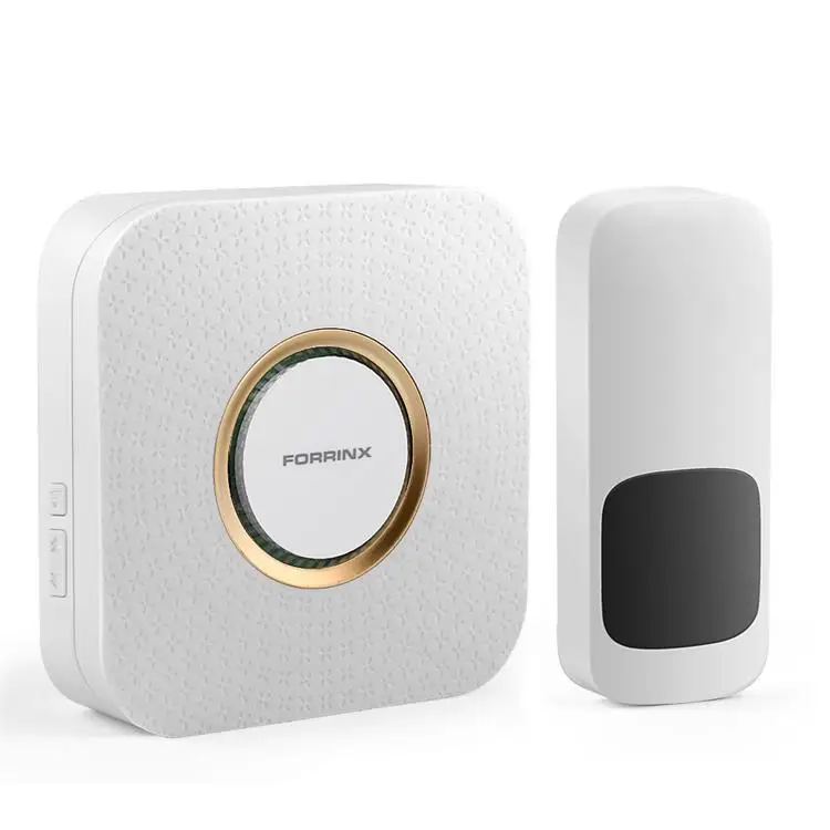 CE FCC UKCA certified wireless doorbell EU US AU UK plug-in for home retail store with 110dB loud volume door bells