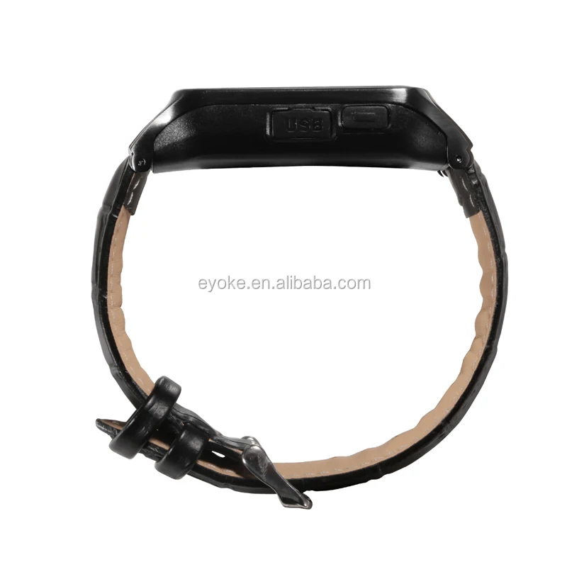 
China manufacturer Leather band 3G Android Smart Watch with SIM WiFi GPS 