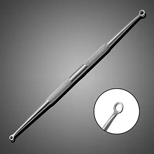 5pcs/set with PU bag Premium Blackhead Acne Comedone Pimple Blemish Extractor Remover Tool Kit