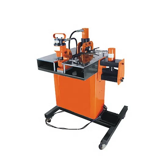 
3-in-1 Busbar Processing Machine HB-200W Hydraulic Copper Bus bar Bending Cutting Punching Tool 