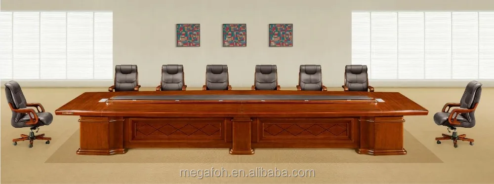 Роскошный Деревянный Круглый стол на 20 персон для офиса, конференц-зала, конференц-зала с розеткой (FOH-H8002)