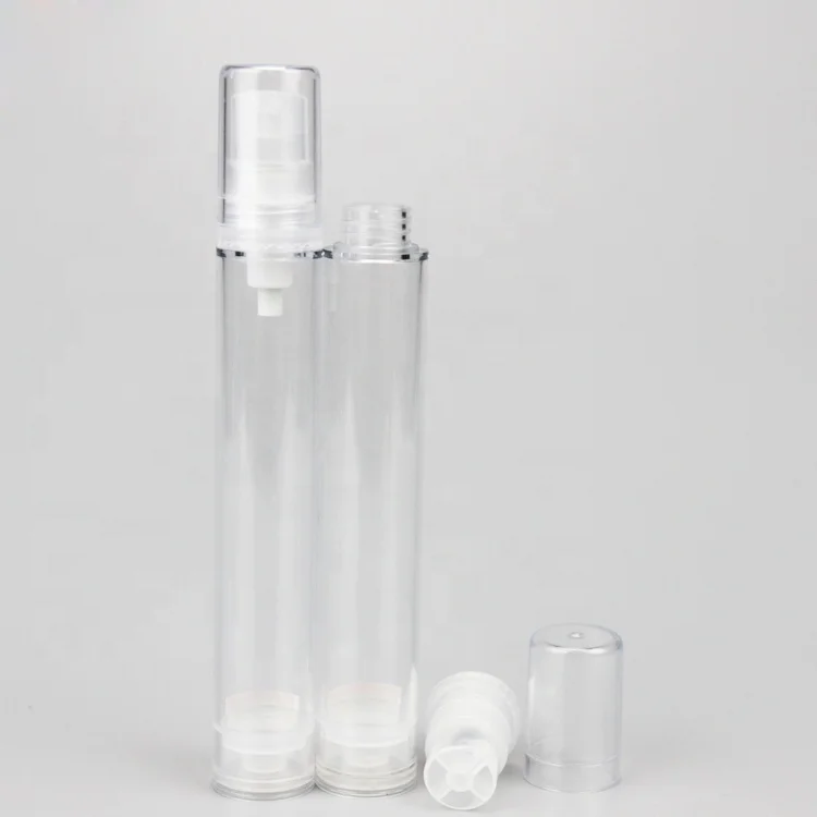 5ml 10ml 12ml 15ml cream slim airless pump bottle acrylic vacuum bottles glass spray screw cap pump black airless bottle