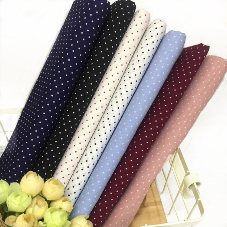 High-end simple dot printing 100 cotton poplin fabric