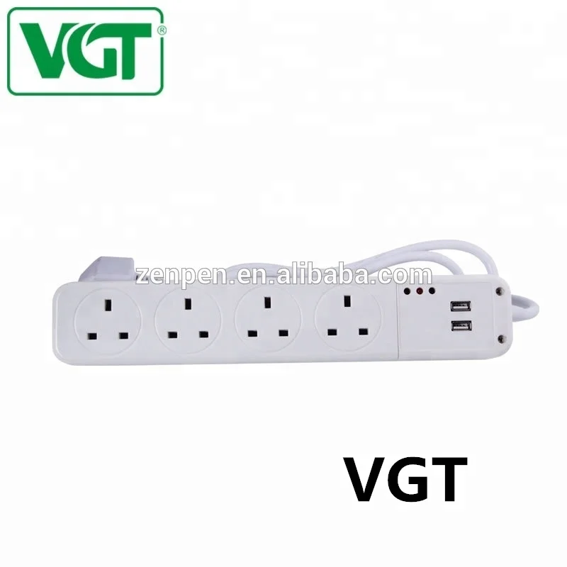 1,5 м кабель Универсальный тип стабилизатор напряжения 16 булавки мощность расширение электрические розетки с 2 USB
