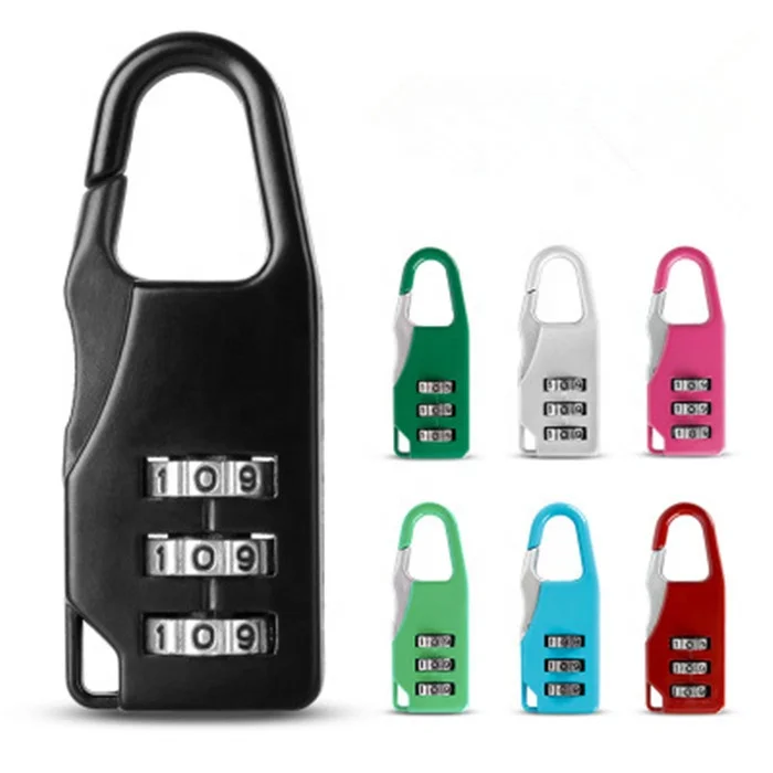 Mini Dial Digit Number Code Password Combination Padlock Travel Safe Padlock