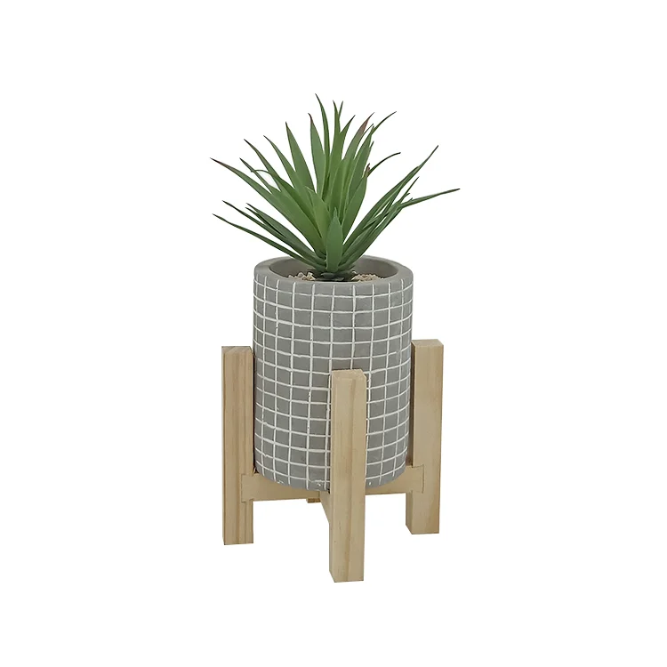 artificial plant and pot potted artificial flowers small artificial potted plants with wood base