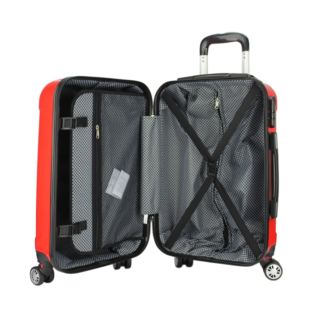 Popular new design ABS luggage, ABS PC luggage hard shell luggage set