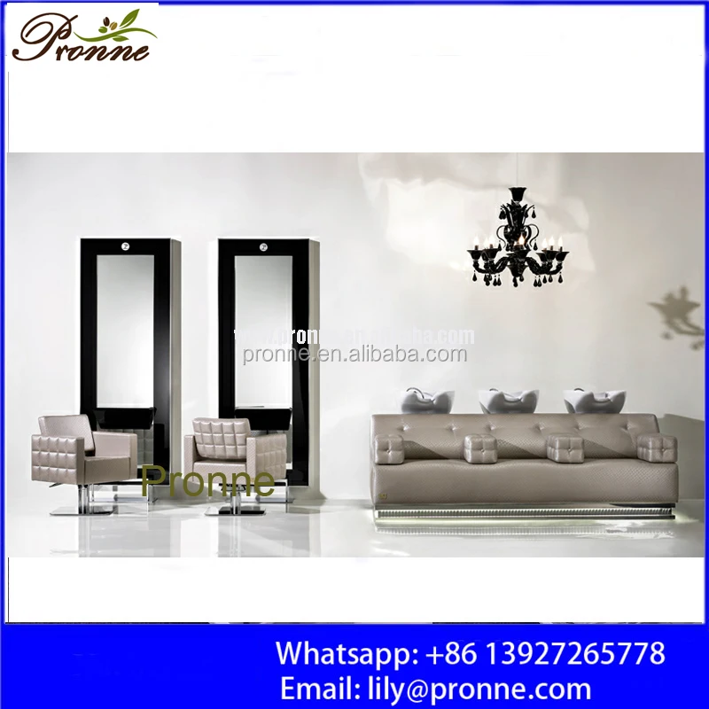 Auto adjust shampoo backwash double seats hair salon shampoo station chair