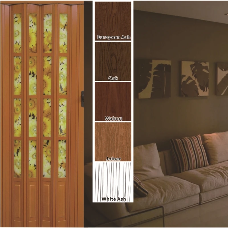 PVC Folding Door PVC Accordion Door for Interior Decoration From Factory in China