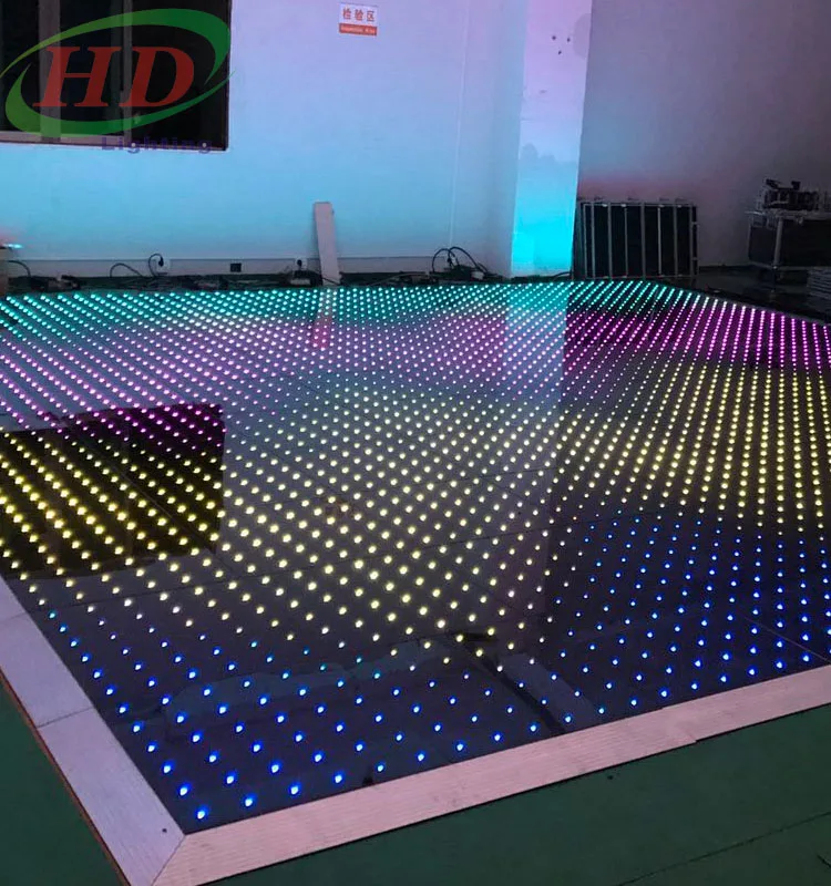RGB LED Dance Floor , portable led dance floors for sale