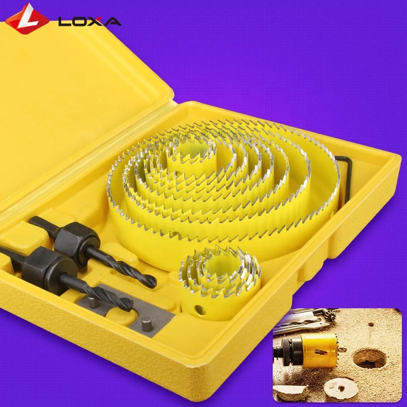 High Quality China Products Wood Cutting HSS M42 Bi-Metal Metal Hole Saw Set