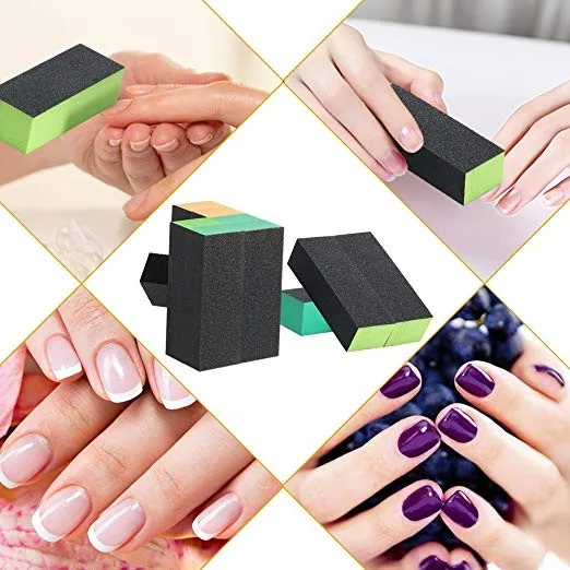 Professional Mini Sponge Buffer Nail Black Nail Art Sanding Use