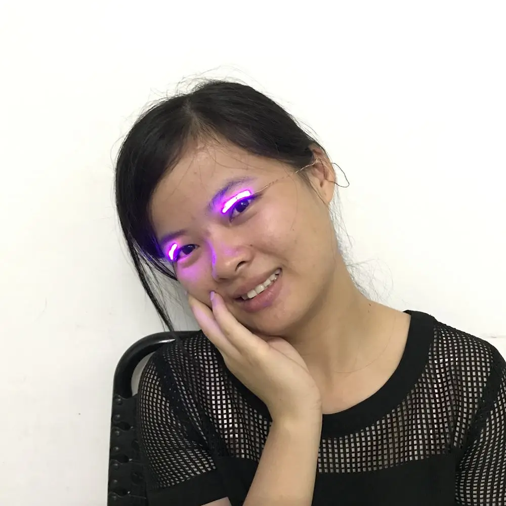 Hot selling cool light colorful flashing LED eyelashes eyelash extension led lamp