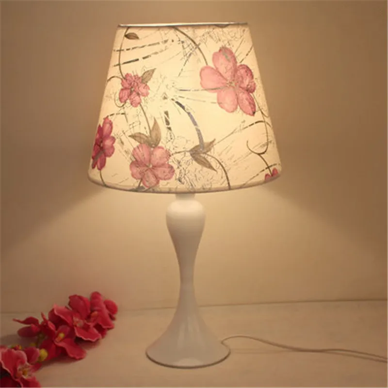 Antique Drum Hardback Lamp Shades Printing Varieties Flowers and Living Room Fabric Lamp Cover