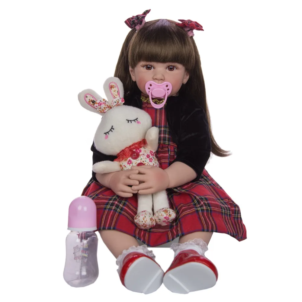 
KEIUMI 24 Inch 60 cm Reborn Dolls Silicone Soft Realistic Princess Girl Baby Doll Kids Birthday Xmas Gifts 