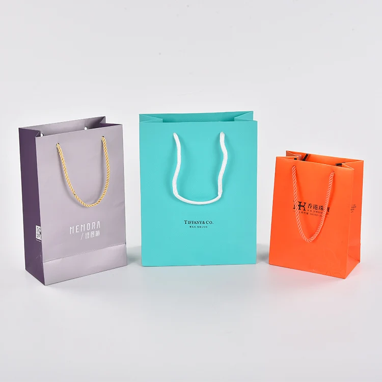 Custom drawstring packaging bags jewelry package gift paper bag for jewelry box packaging