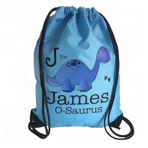CUSTOM 210T polyester drawstring bag/drawstring backpack