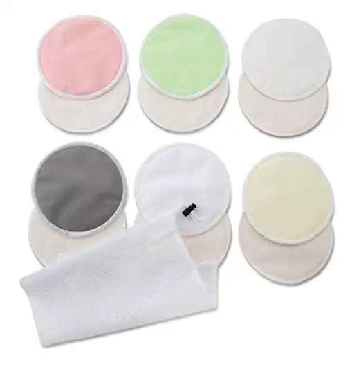 Многоразовые моющиеся бамбуковые подушечки для кормления грудью для кормления ребенка