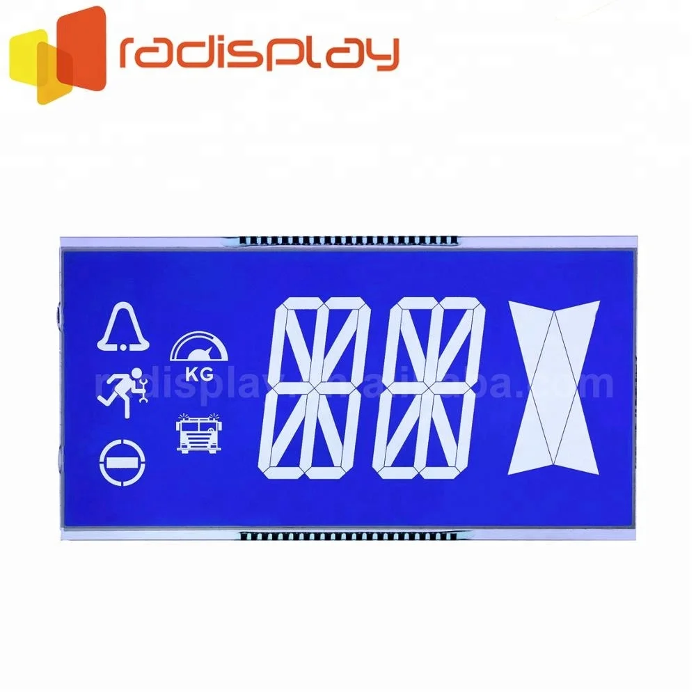7 Segment Blue Backlight Lcd Display Elevator