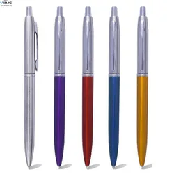 Top Great Metal ball pen with parker refill silver plating Gift business pen for men