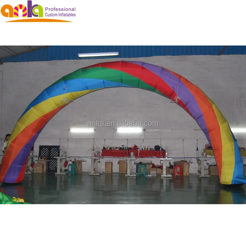 Hot selling inflatable rainbow arch for decoration advertising