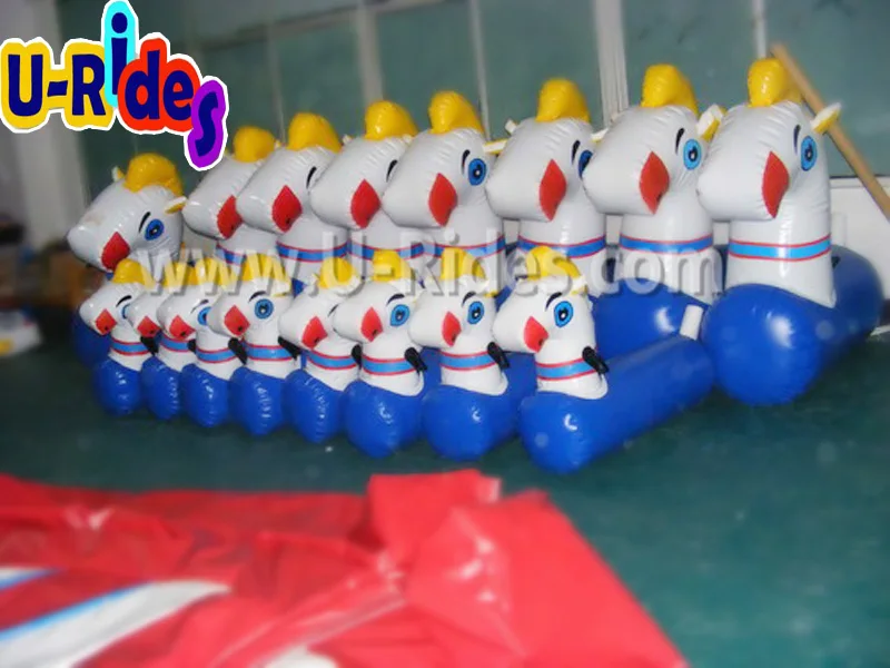 Funny derby inflatable horse racing game airtight inflatable Pony Horse For Riding team building game