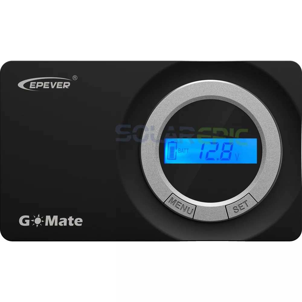 Epever GM3024N GoMate Series Flush Mount PWM Solar Charger Controller 30A 12V/24V Solar Regulator Negative-ground RS485 Connect