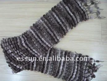 100% Polyester soft Pompon Fancy Yarn for hand knitting