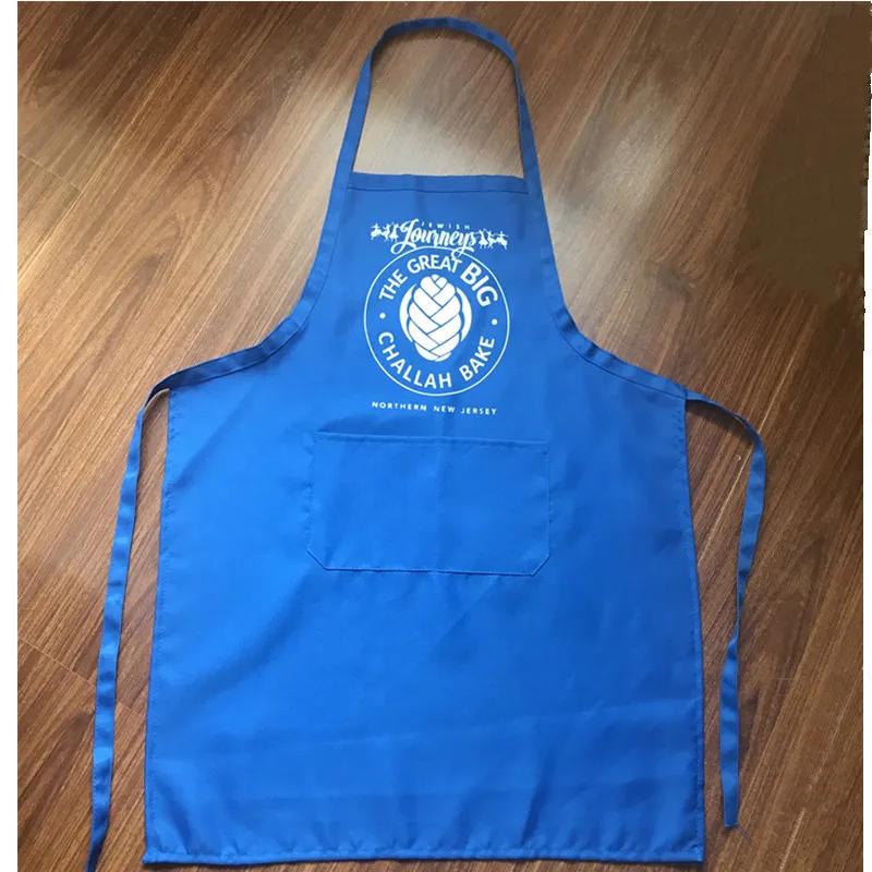 Free hang tags Customized Your Logo 2 Front Pockets Plain Color Comfortable Unisex Custom Apron With Your Logo or Design