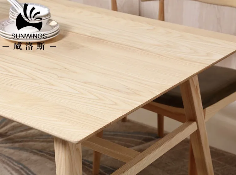 Dining Table Home Furniture Classic Recycled Pine Wood Dinning Table with 4 Chairs Set Rectangular Wooden Modern Traditional