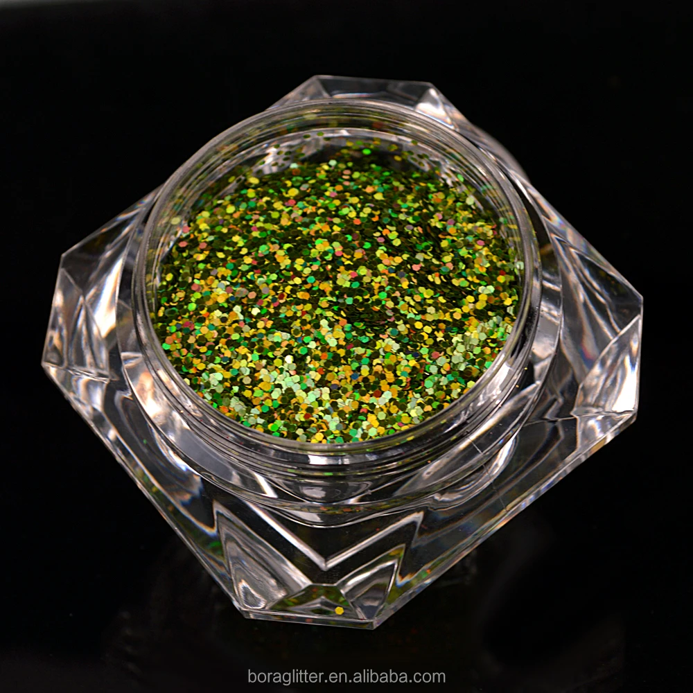 Chunky Glitter Wholesale Metal flake powder paint automotive dip pigment glitters for Christmas Halloween Holiday decoration