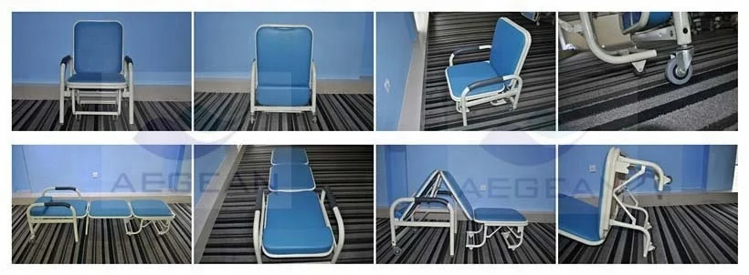 AG-AC001 5 см мягкие матрас больничный металлический каркас ожидания складной