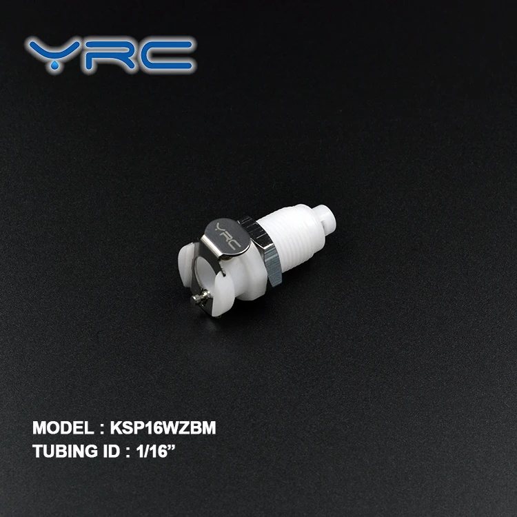 mini shut off hose barb plastic quick disconnect coupling insert