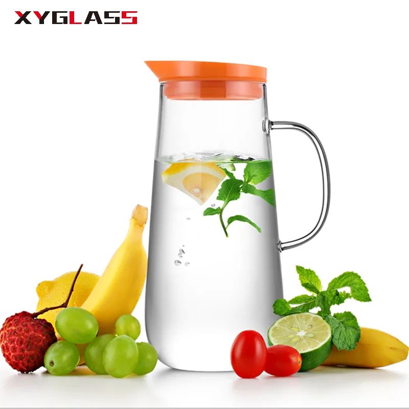 Элегантный новый продукт боросиликатный термостойкий стеклянный дозатор крышки фильтра для воды