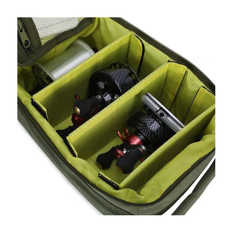 Oem Factory Custom Multifunctional Waterproof Outdoor Wholesale Foldable Small Adjustable Portable Fishing Reel Bag