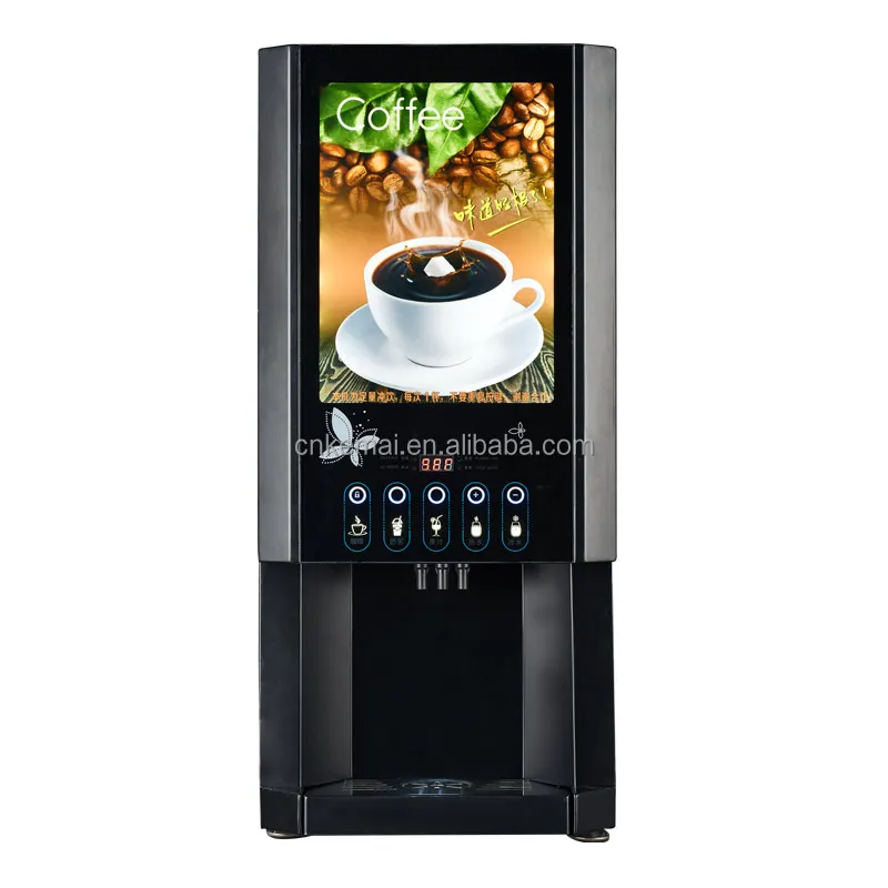 automatic coffee dispenser machine with large cup storage