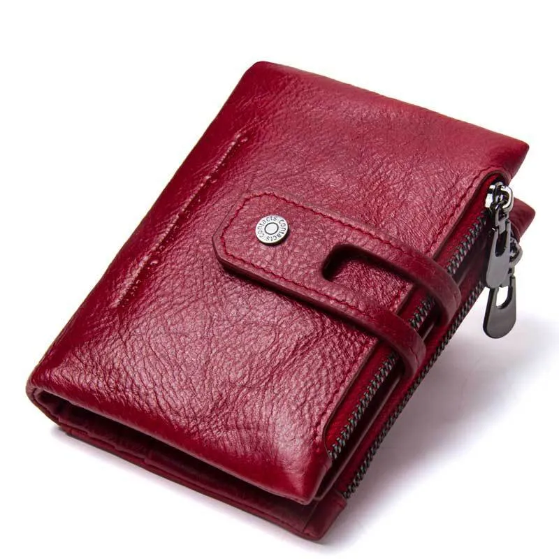 Amazon high quality genuine leather wallet for men best gift for boy friend