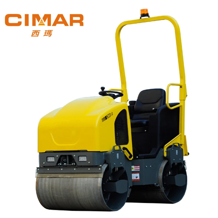 Road Roller Parts 1.2 Ton Vibrating Mini Road Roller Compactor