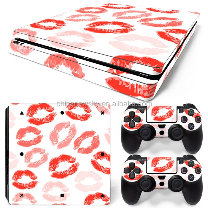 
Newest removable decal novelty console skin sticker for PS4 slim controller sticker wholesale 