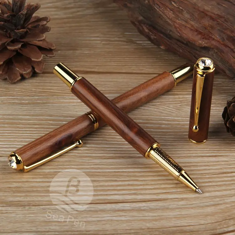 Seapen Can Make Mahogany Roller Pen to Supply Mahogany Furniture Gifts Mahogany Fountain Pen Wood Gift Pen with Logo Custom
