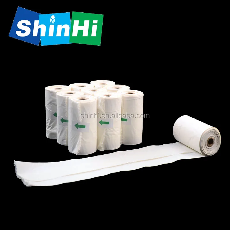 100% Compostable Poop Bags Vegetable-Based Corn Starch Dog Poop Bags Unscented Poop Bags Refill Rolls