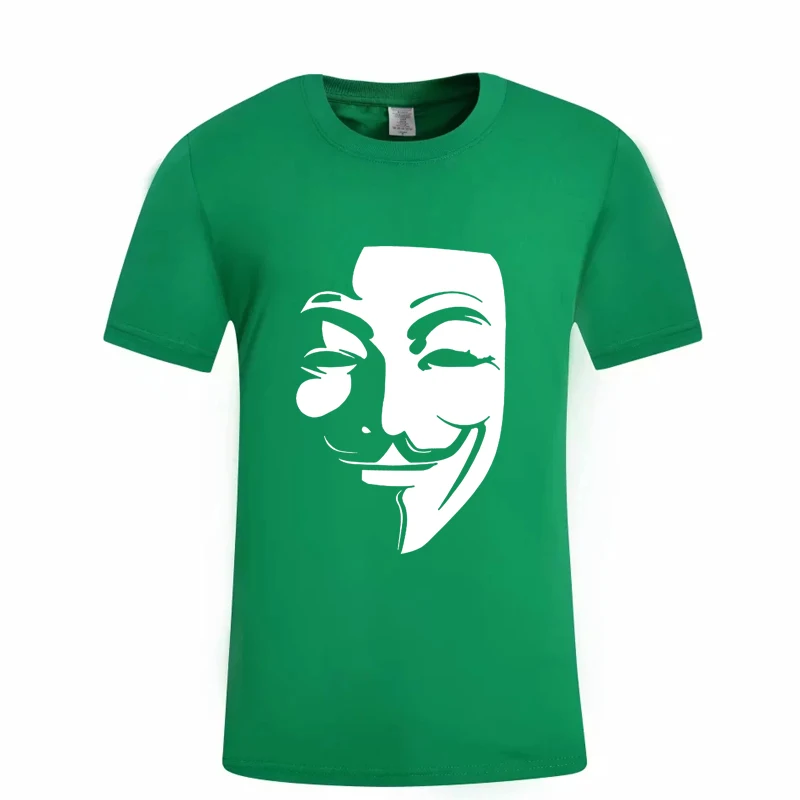 2022 China Wholesale Custom made summer fashion import V for  Vendetta Movie men  Printed  t shirts Short sleeve