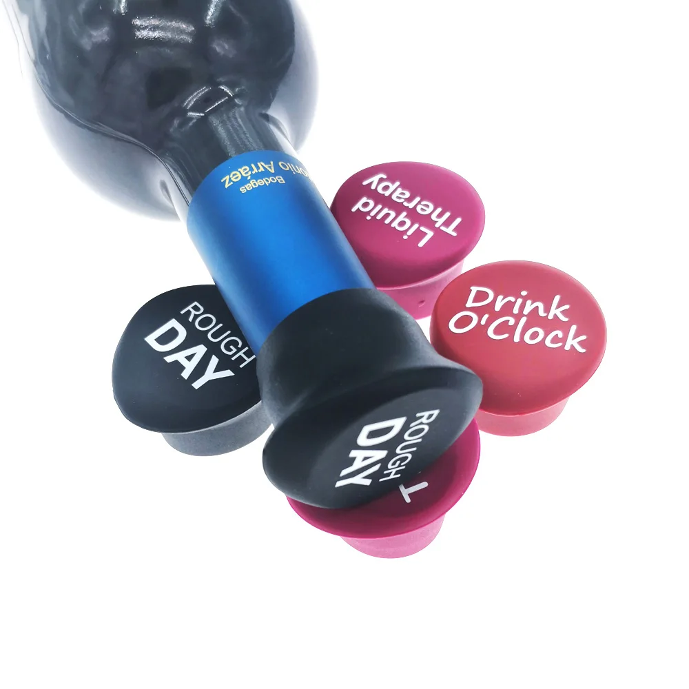 
Cheap Custom Bottle Cap Reusable Vacuum Silicone Wine Bottle Stopper 